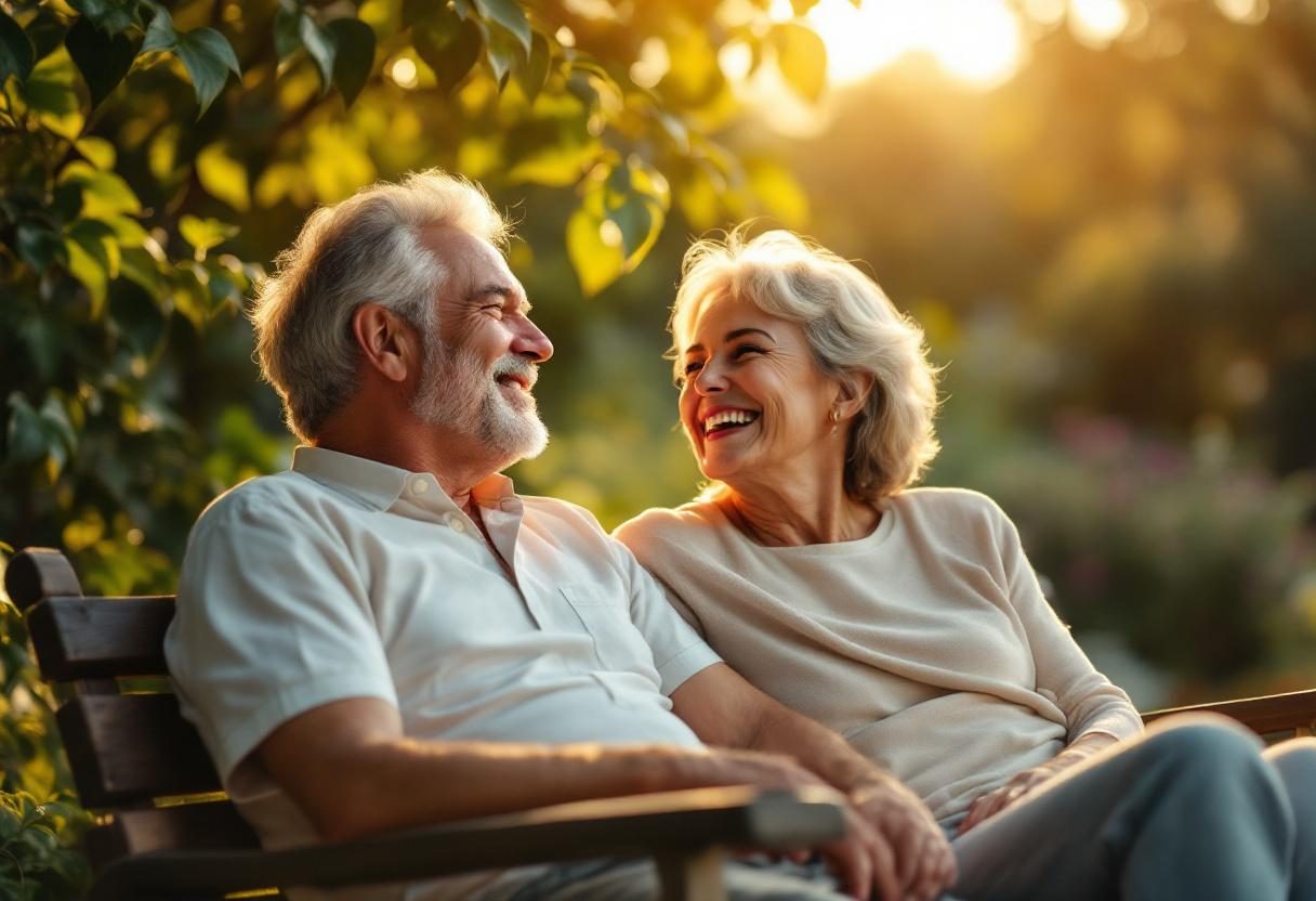 Persona disfrutando bienestar digestivo