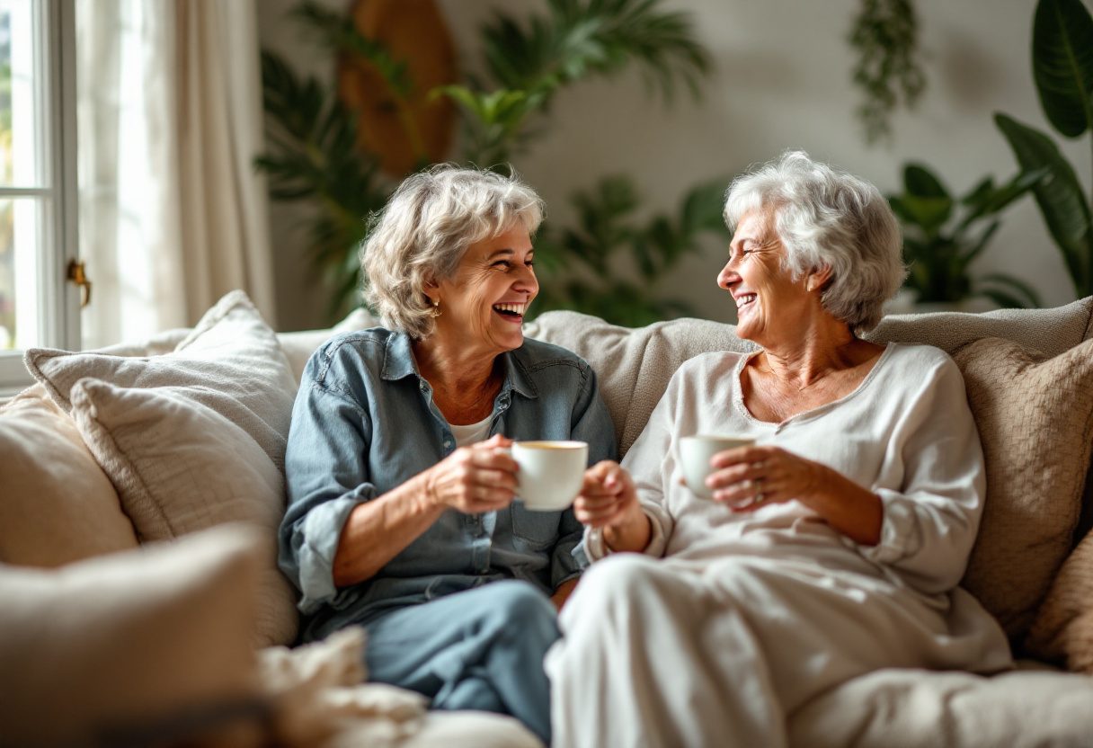 Ambiente relajado y saludable para mujeres