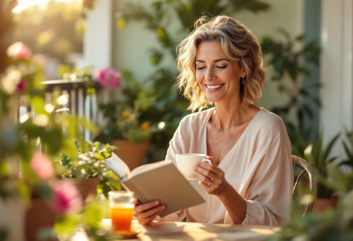 Persona activa disfrutando de bienestar y salud