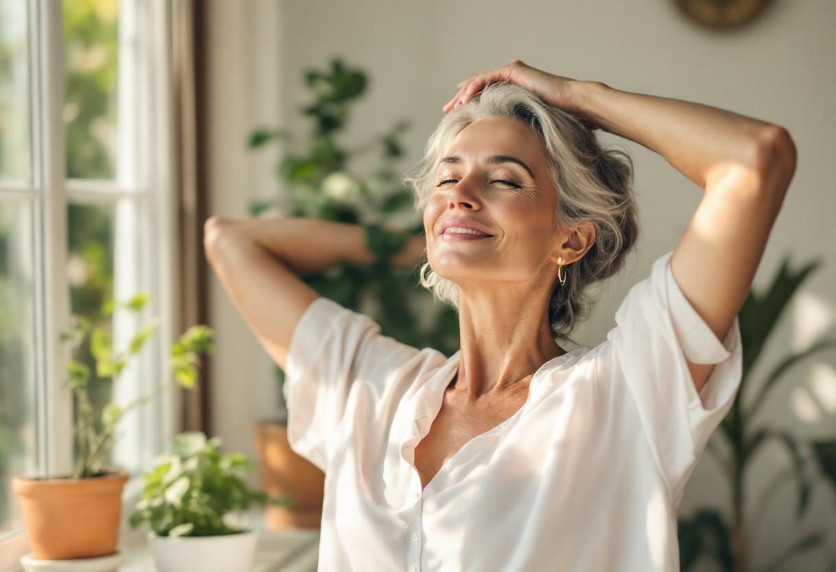 Persona activa disfrutando del bienestar diario