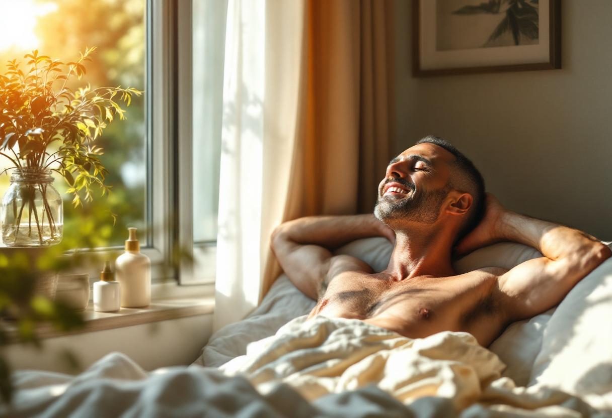 Imagen de estilo de vida saludable masculino