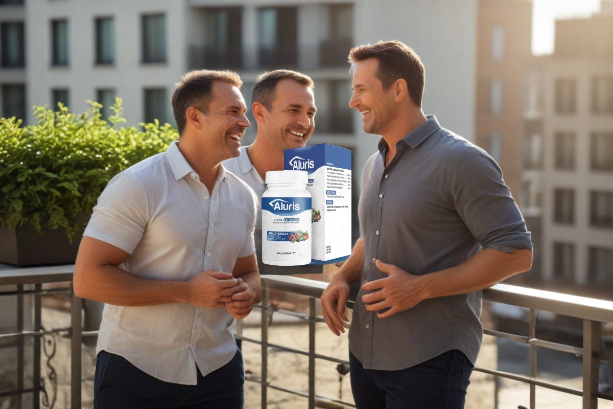 Men's wellness lifestyle with supplement