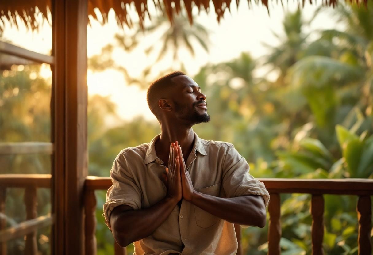 Man enjoying active outdoor lifestyle