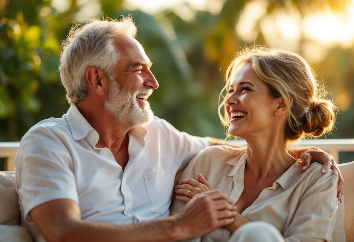 Pareja disfrutando de bienestar y comodidad usando gel lubricante