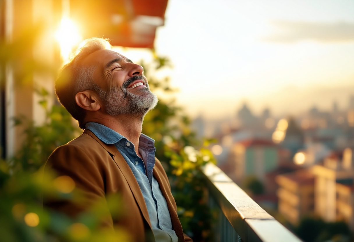 Persona disfrutando de bienestar y energía