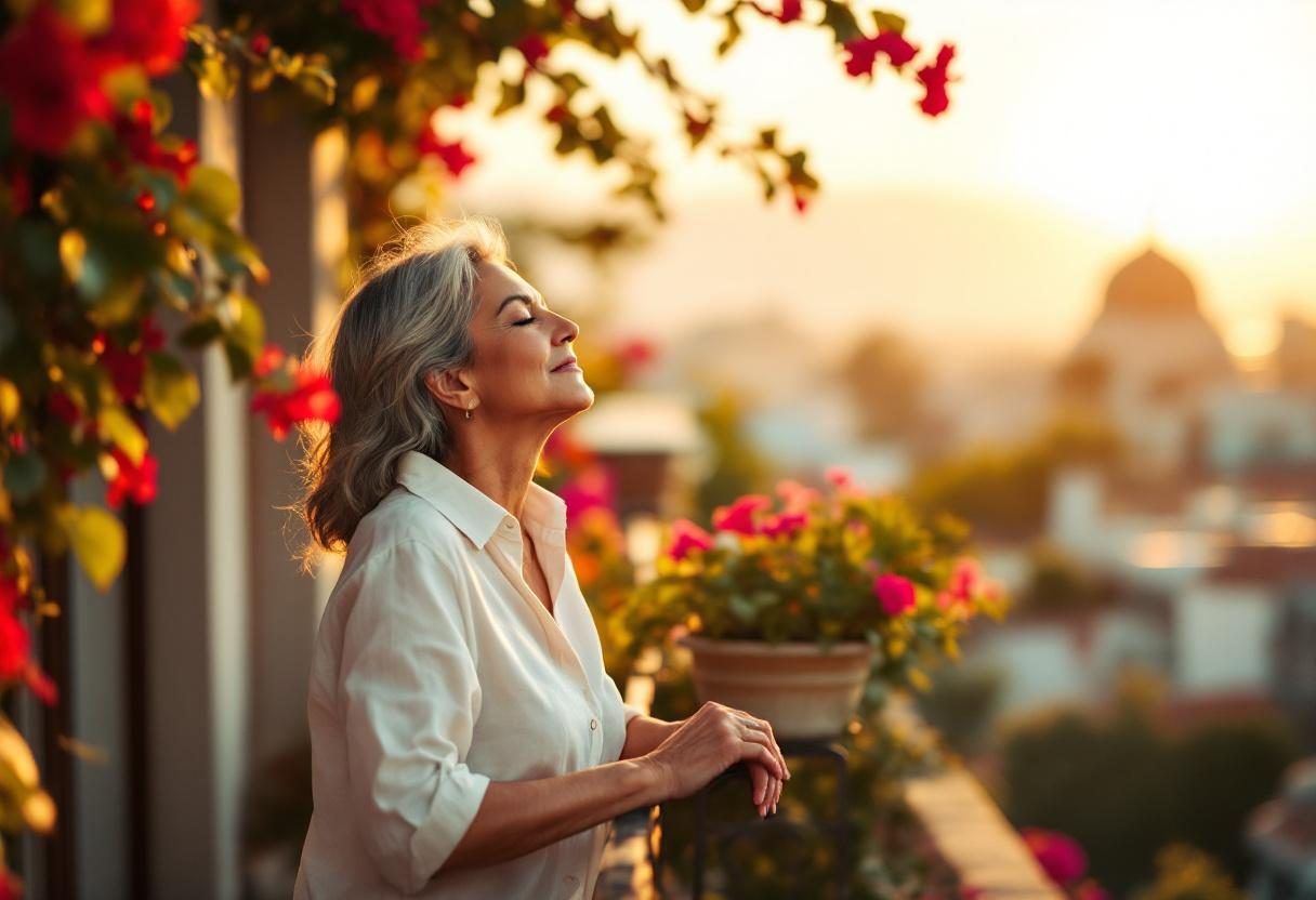 Persona aplicando crema corporal en ambiente relajante de bienestar