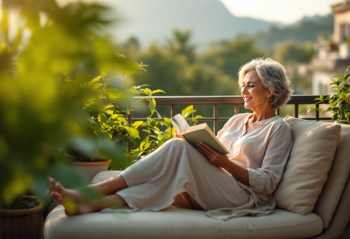 Piernas descansadas y saludables, imagen de estilo de vida