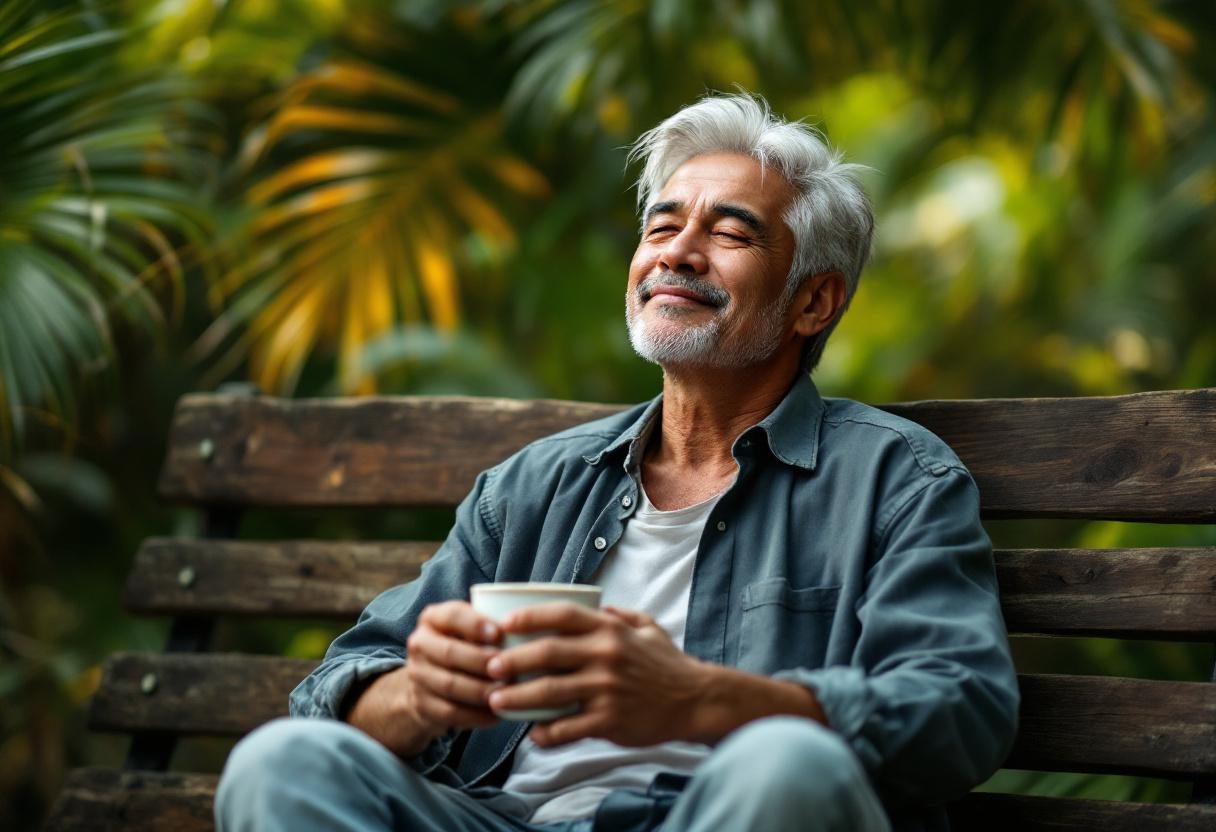 Manuka honey being enjoyed in daily wellness routine with tea and natural setting