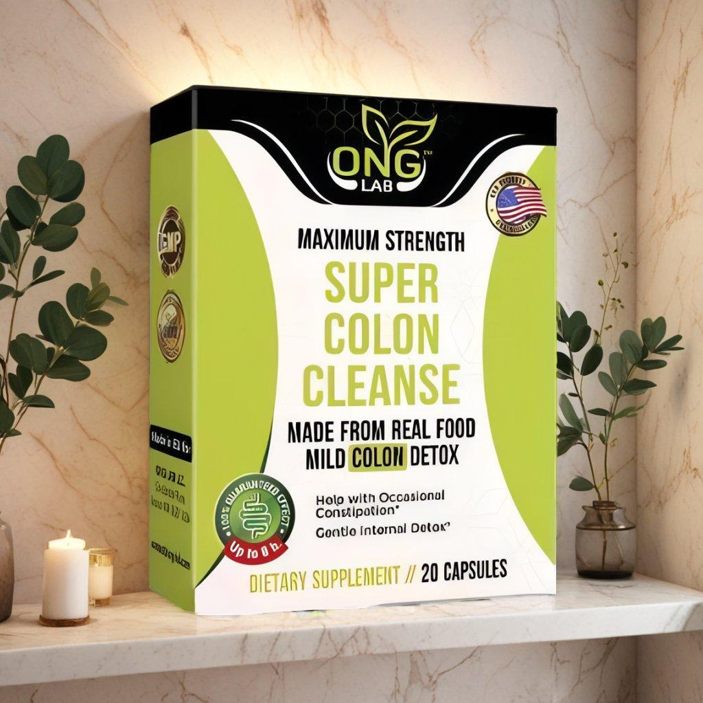 SUPER COLON CLEANSE supplement bottle