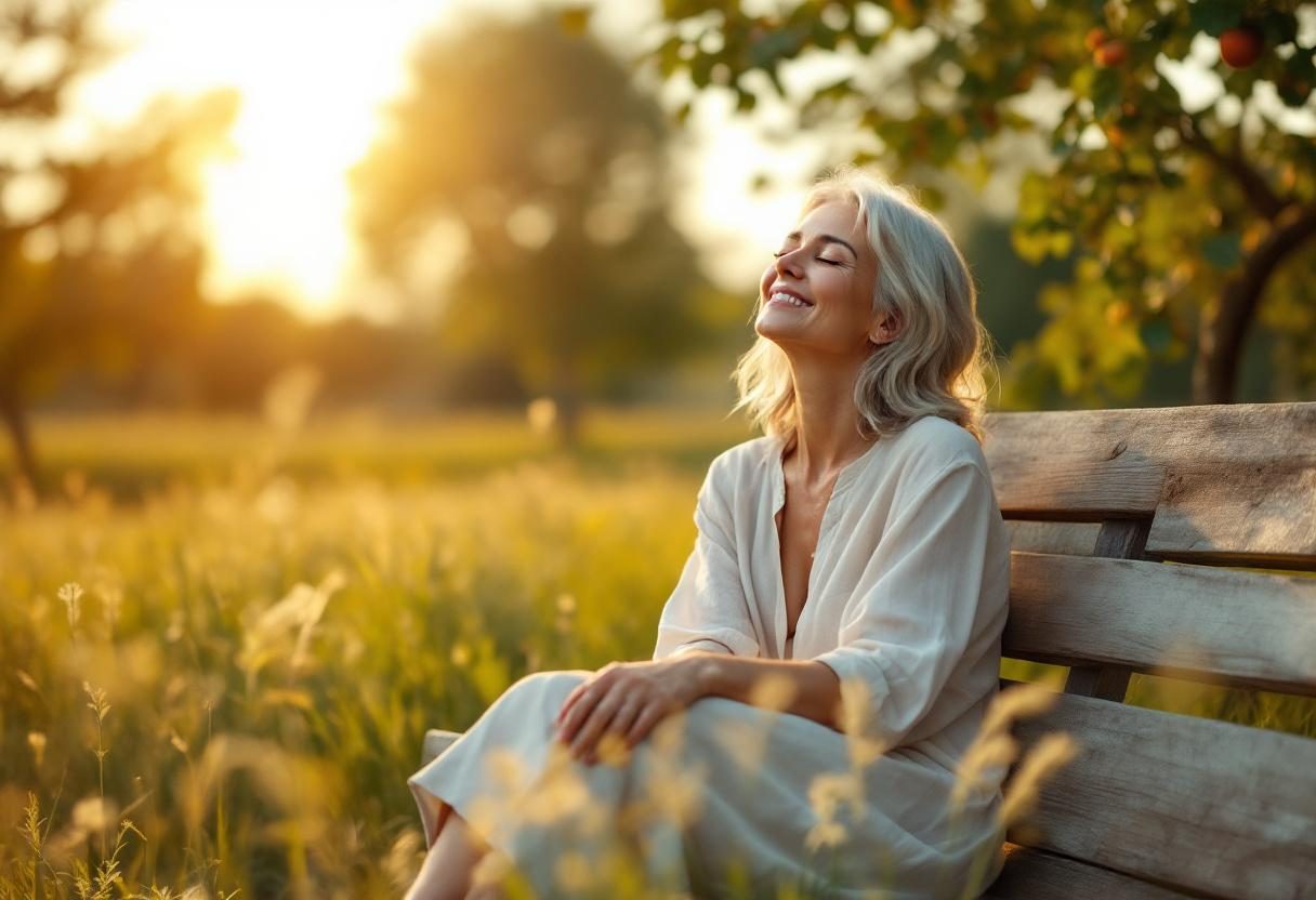 Kobieta relaksująca się w domowym spa, pielęgnacja stóp, naturalne otoczenie