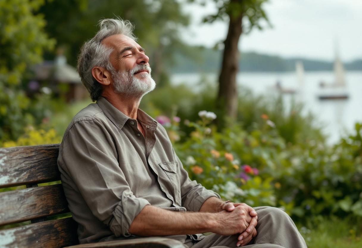 Osoba ciesząca się aktywnością fizyczną na świeżym powietrzu