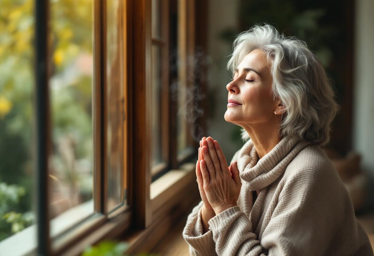 Kobieta praktykująca jogę, zdrowy tryb życia