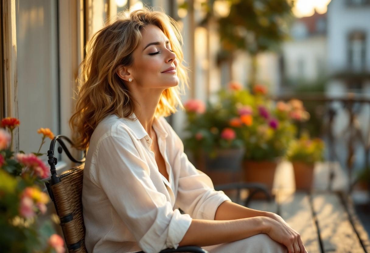 Kobieta w codziennej rutynie pielęgnacyjnej z kolagenem