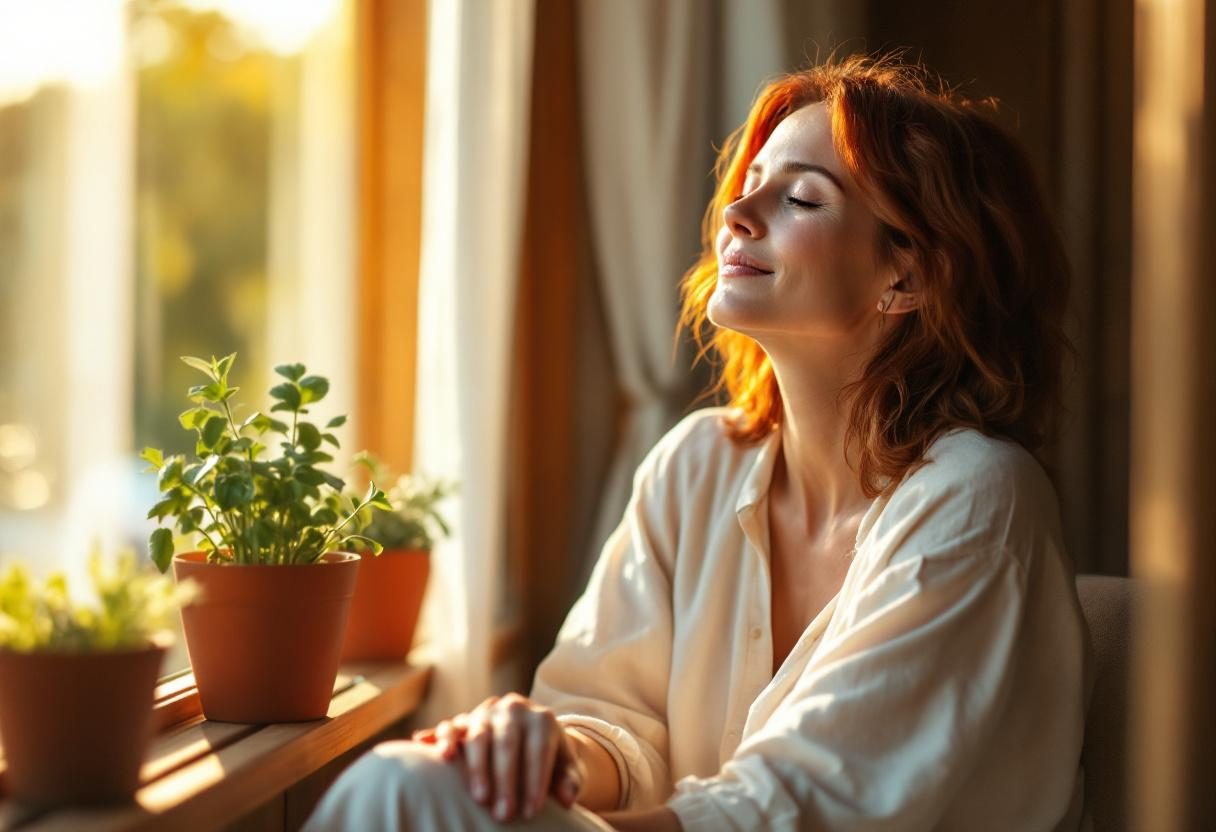 Świeże zioła i rośliny lecznicze w naturalnym świetle, symbolizujące harmonię z naturą