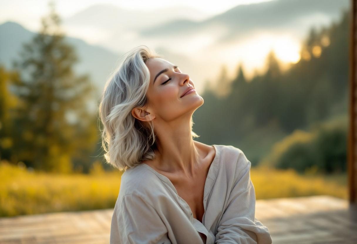 Aktywna osoba uprawiająca nordic walking na świeżym powietrzu, zdrowy tryb życia