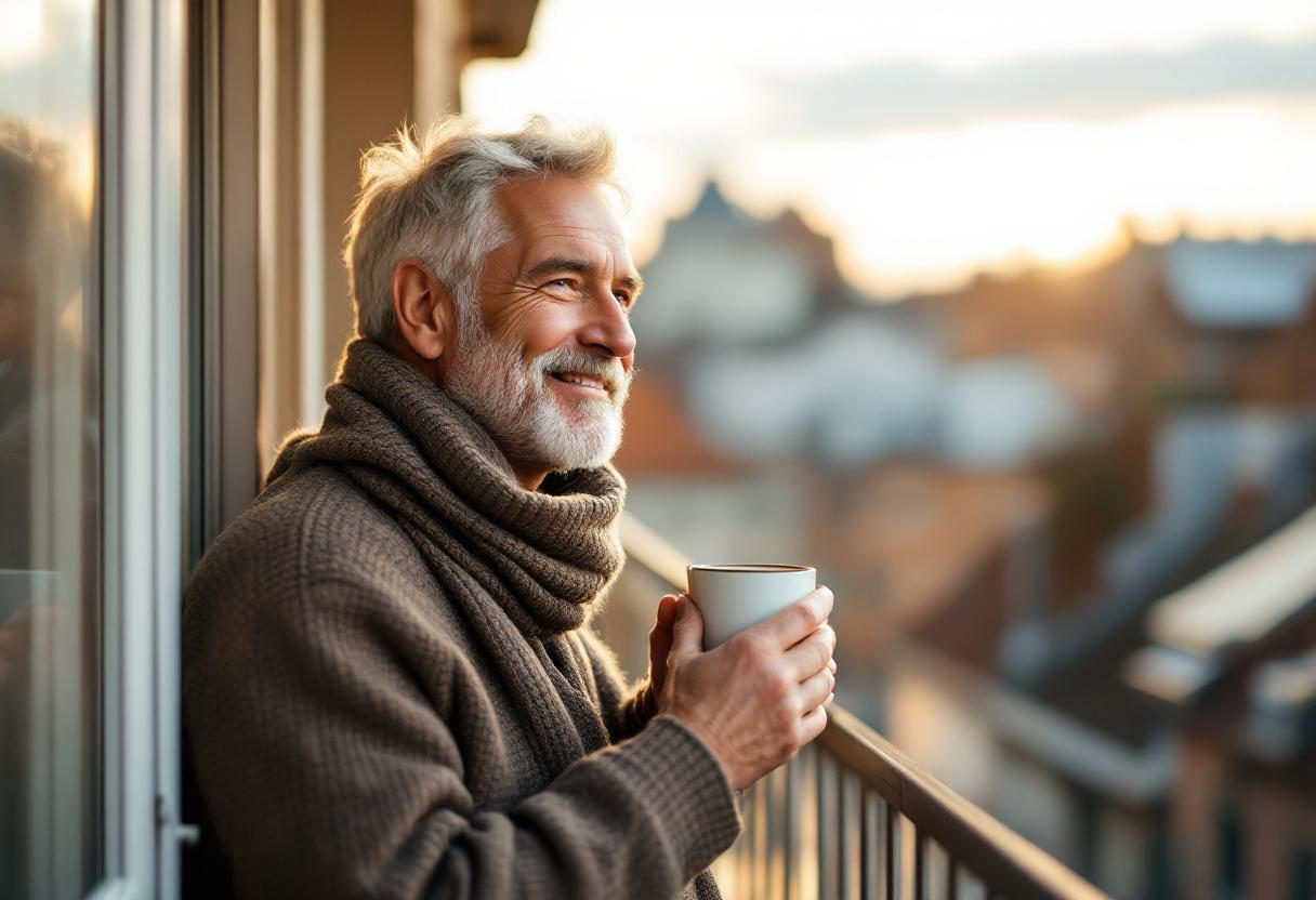 Tematyczny obraz przedstawiający komfort mężczyzny