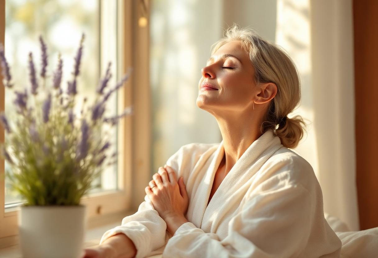 Persoană aplicând produs de îngrijire pe piele, rutină zilnică de wellness