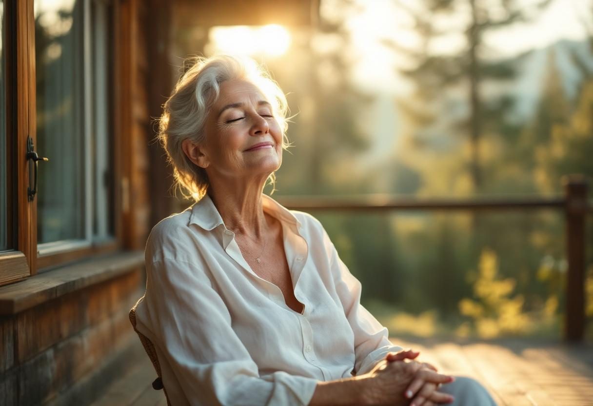 Persoană activă care menține un stil de viață echilibrat cu alimentație sănătoasă