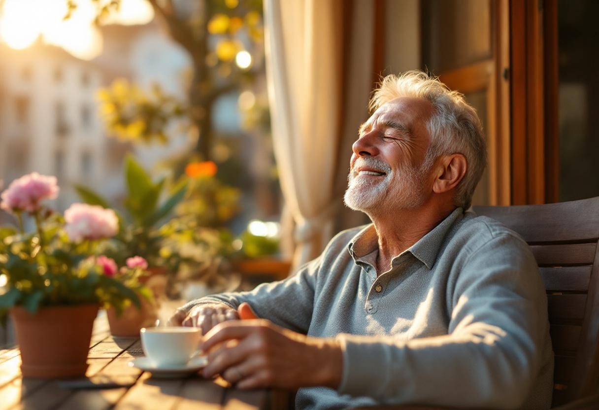 Bărbat activ la vârsta matură, stil de viață sănătos, natură