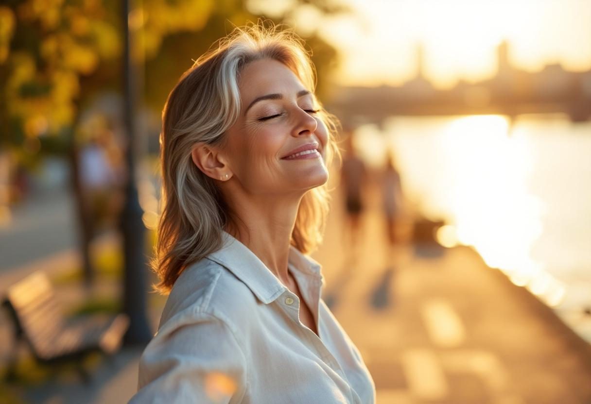 Žena u sportskoj opremi koja vežba na otvorenom, zdrav životni stil