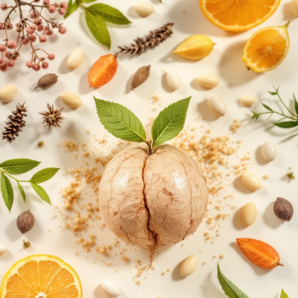 Kaffebönor på neutral bakgrund