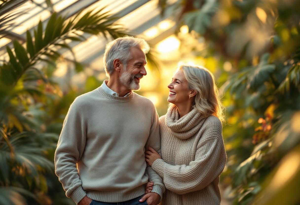 Mogen man som njuter av aktiv livsstil och välbefinnande