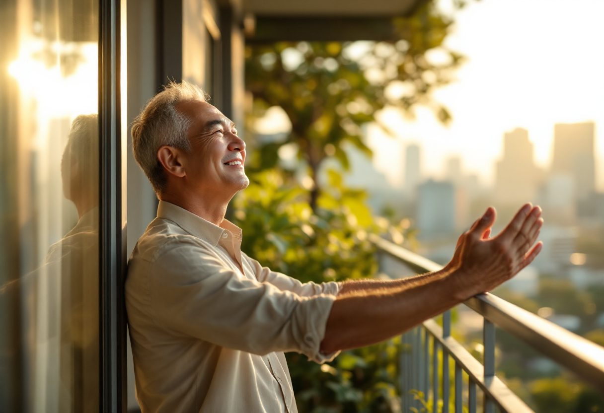 Men's wellness lifestyle thematic image