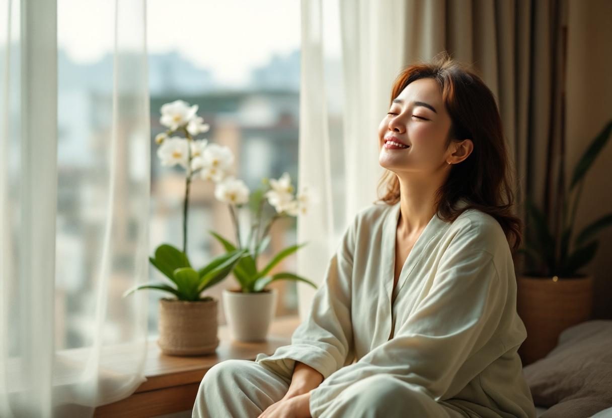 Refreshing wellness drink in natural lifestyle setting with botanical ingredients