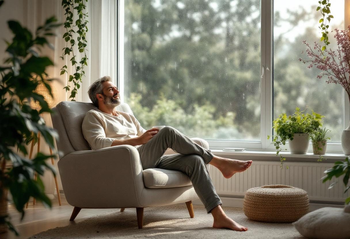 Persona mayor activa disfrutando de la vida con bienestar y energía