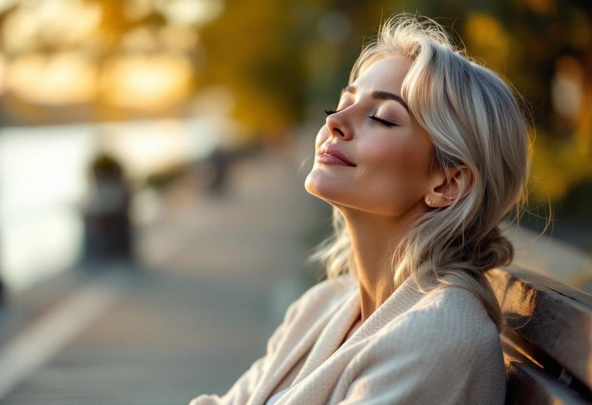 Жінка наносить засіб для догляду за шкірою обличчя в домашній атмосфері