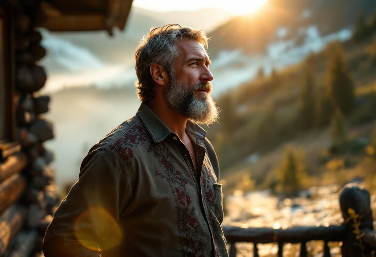 Чоловік та жінка займаються йогою на природі, здоровий спосіб життя