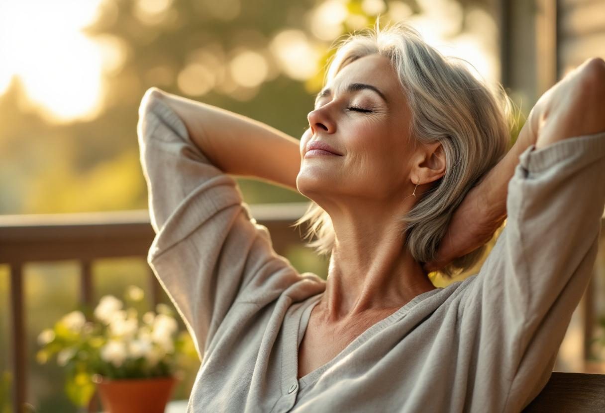 Person maintaining daily oral hygiene routine with confidence