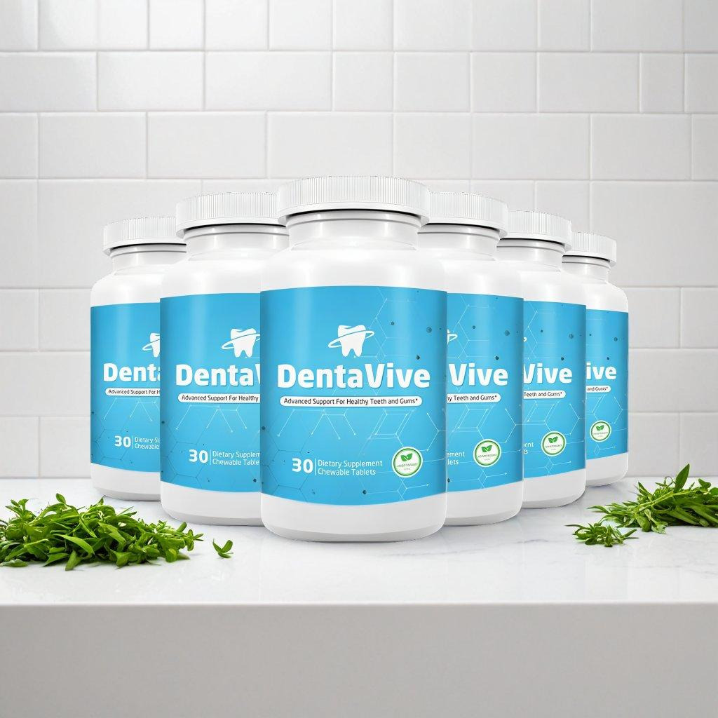 Dentavive capsules close-up product photography