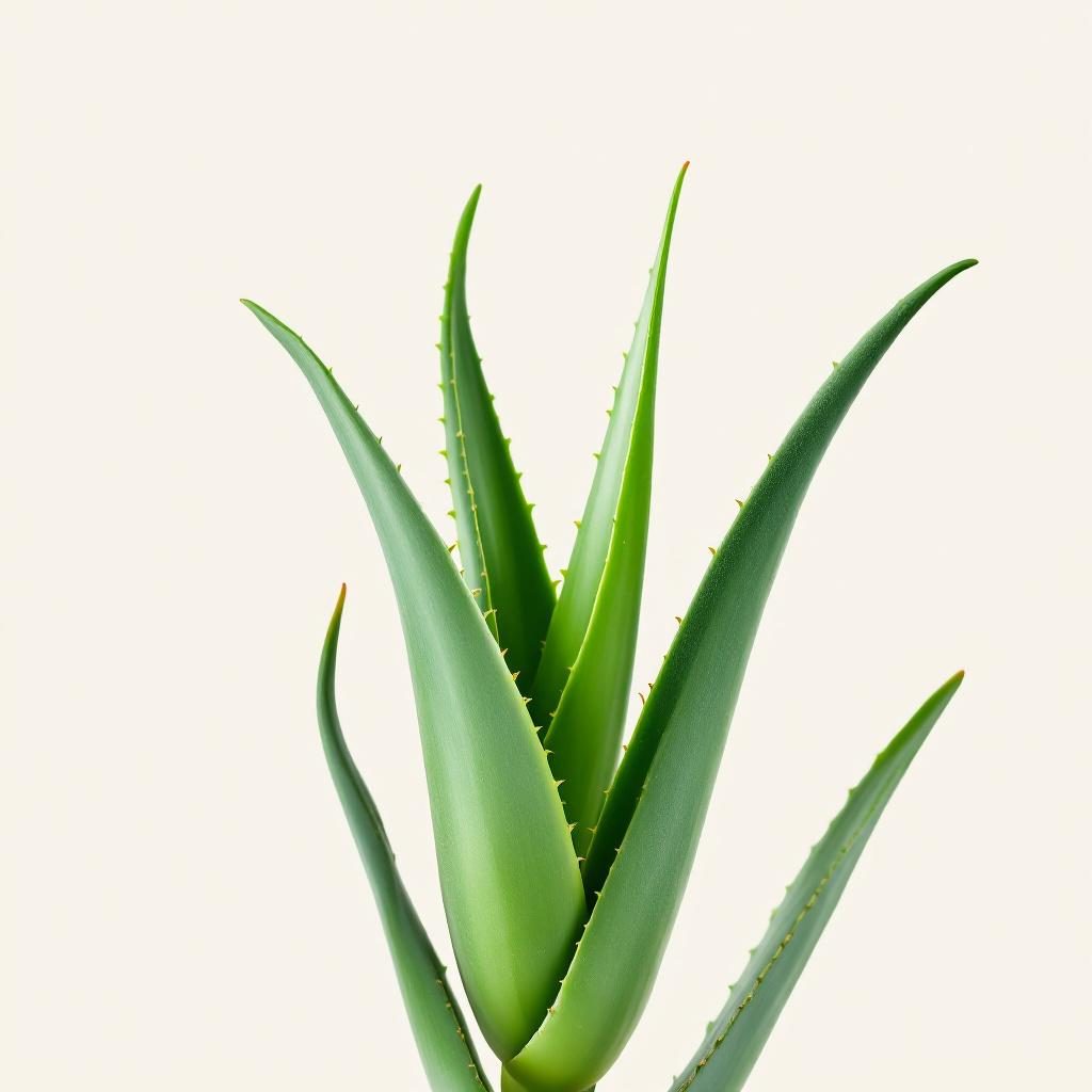 Aloe vera plant with gel
