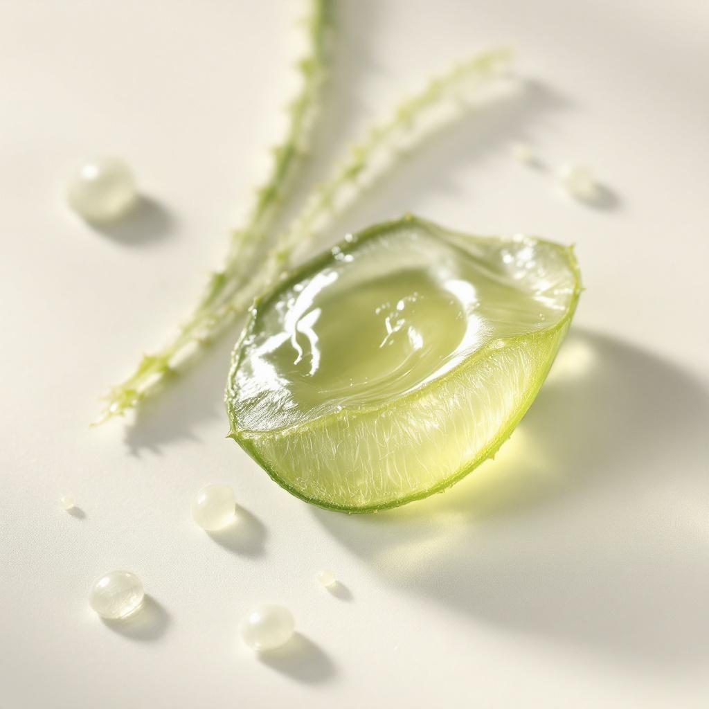 Aloe Vera Blatt mit frischem Gel