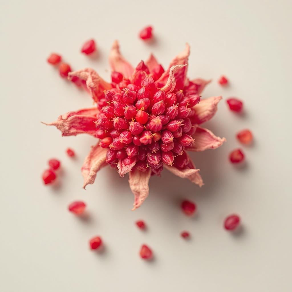 Rote Kleeblüten in natürlicher Umgebung