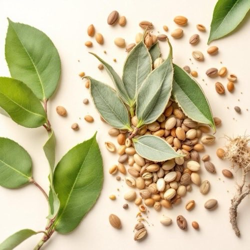 Sägepalmenfrucht in natürlicher Umgebung