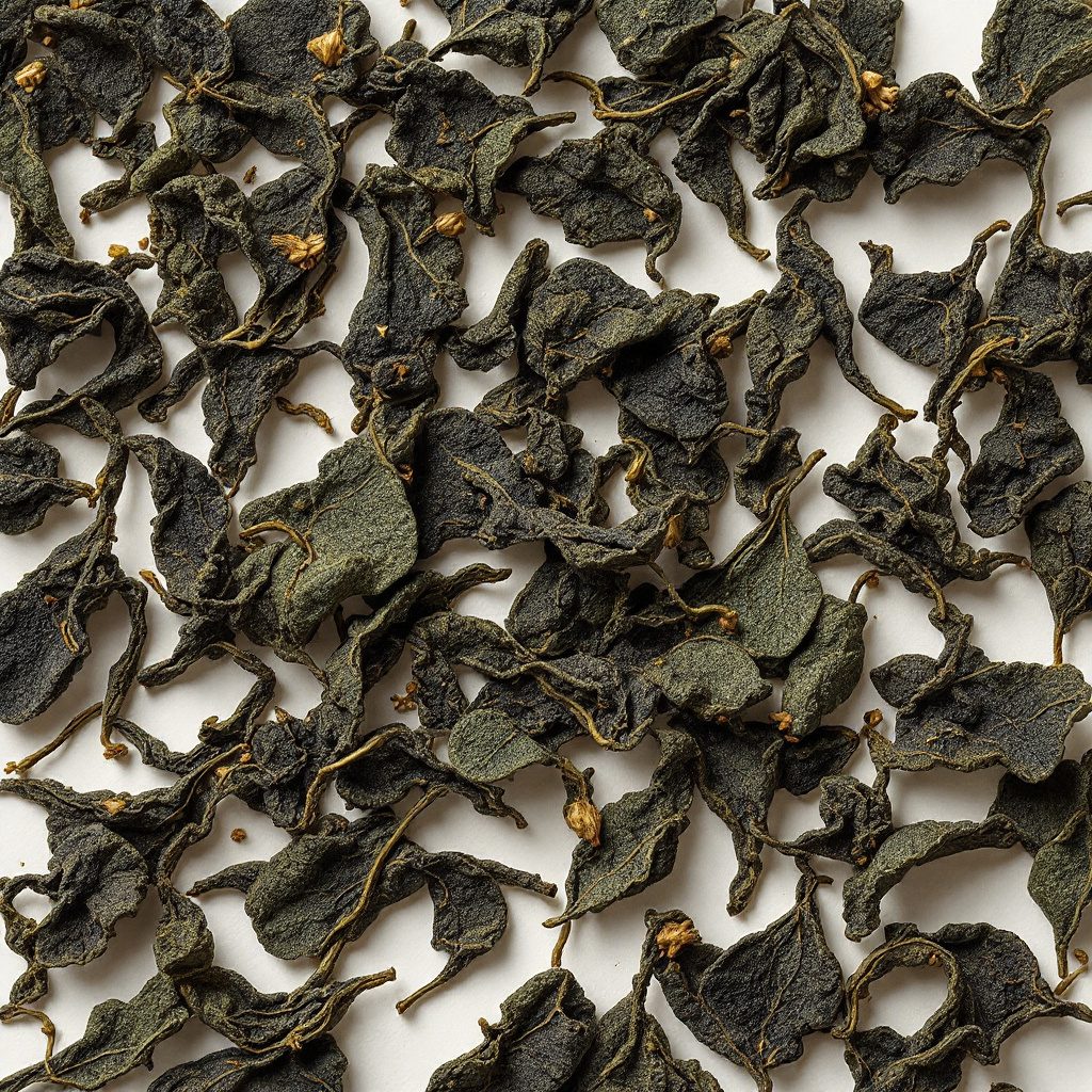 Oolong tea leaves