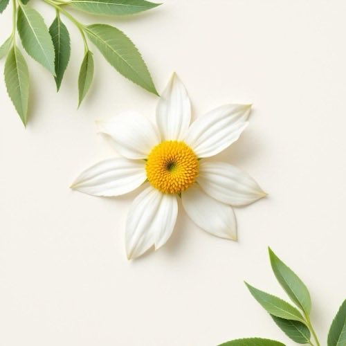 Kamille bloemen in veld