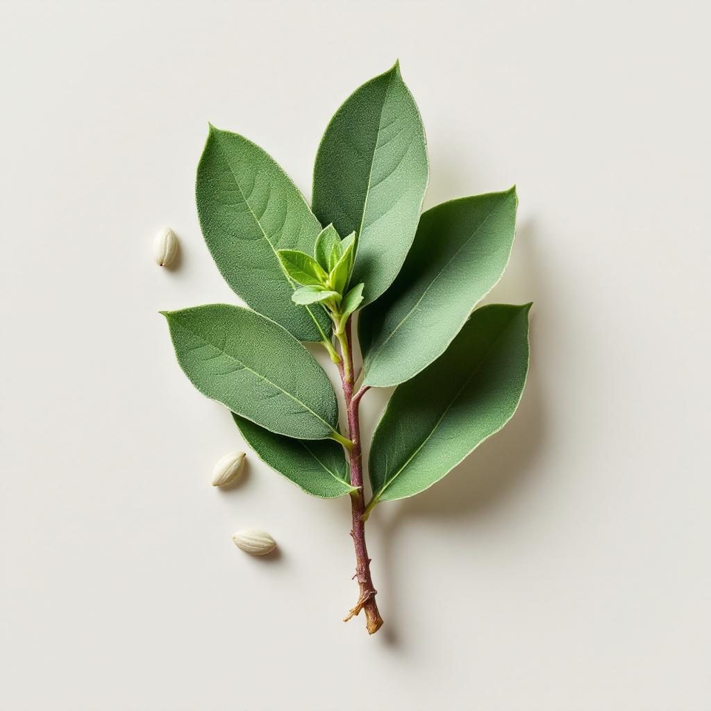 Sägepalme Früchte auf neutralem Hintergrund