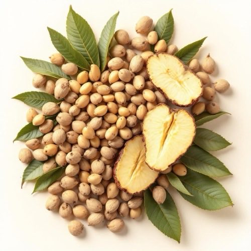 Semillas de castaño de indias en su forma natural