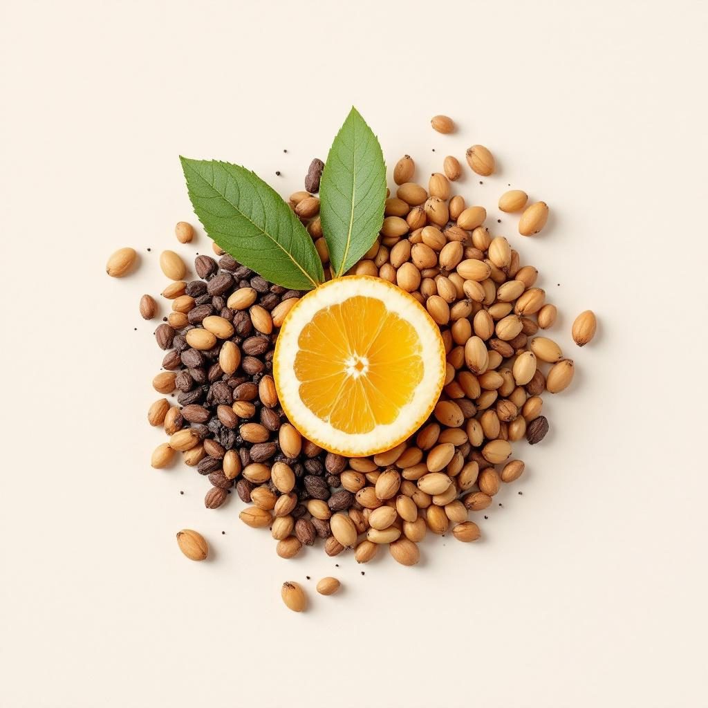 Aceite natural en fruto maduro