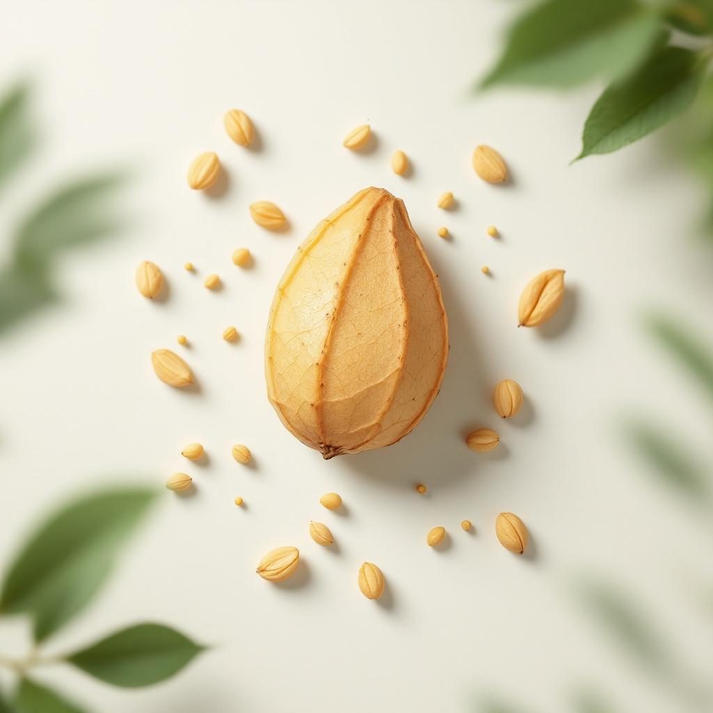 Extracto de planta verde en entorno natural