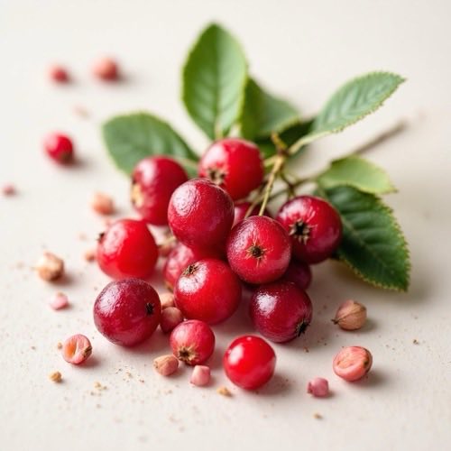 Cranberry-Früchte auf natürlichem Hintergrund