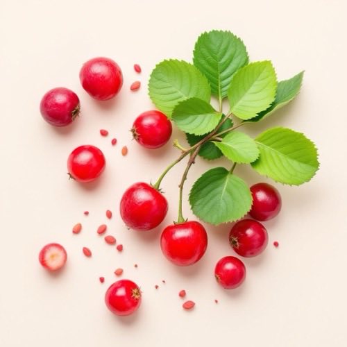 Cranberry-Früchte in natürlicher Umgebung