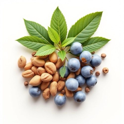 Getrocknete Kamillenblüten in Nahaufnahme