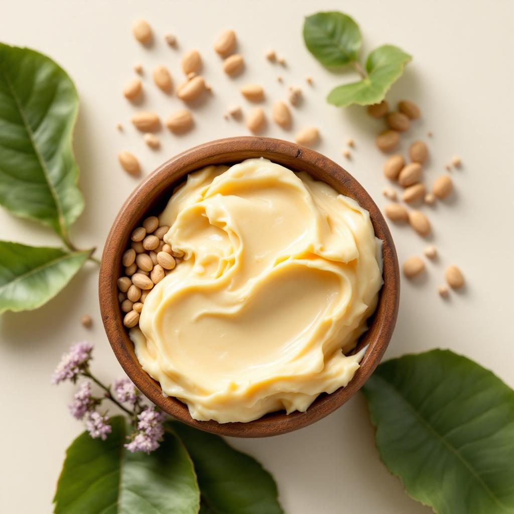 Sheabutter in natürlicher festen Form