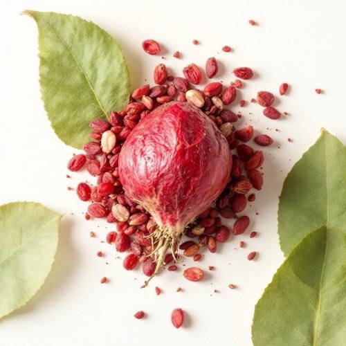 Bayas de espino cerval rojas