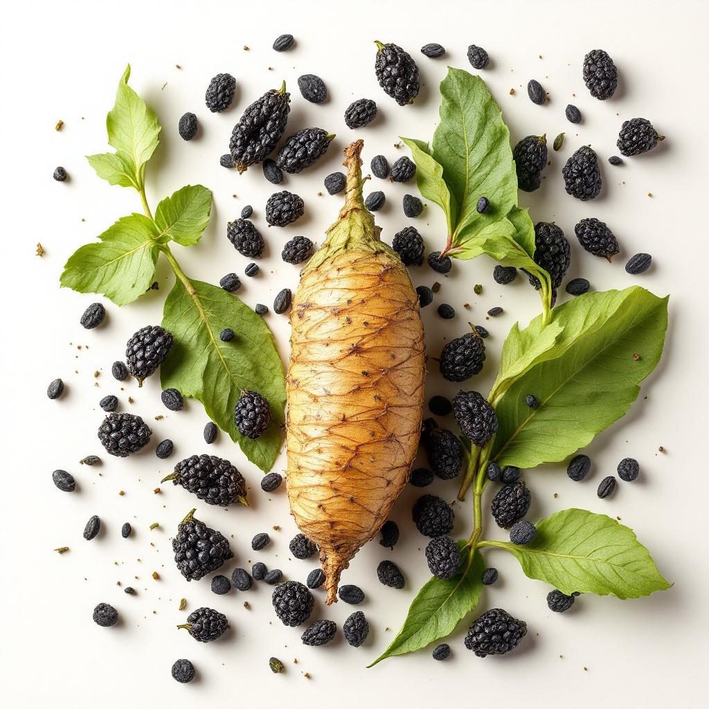 Dientes de ajo negro fermentado