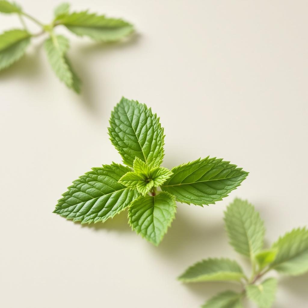 Hojas de menta fresca
